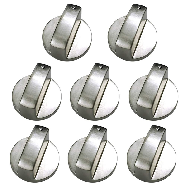 Boutons de cuisinière à gaz en métal brossé cuisinière interrupteur de commande cuisinière boutons de four table de cuisson bouton de brûleur cuisinière à gaz commutateur cuisine remplacement Acce