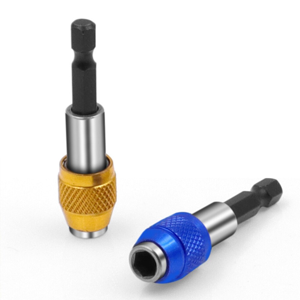 1/4'' Drill Bit Holder Screwdriver Accessories Handle Quick Release Self-locking Batch Head Extension Rod for Hand Tool Repair