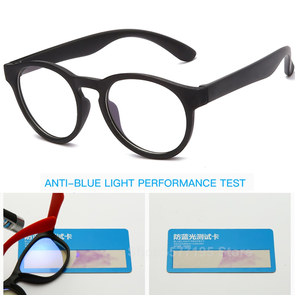 Kids Round Anti Blue Light Glasses Children Flexible Cute Computer Eyeglasses Boys Girls Ultralight Pink Blue Spectacles Frame