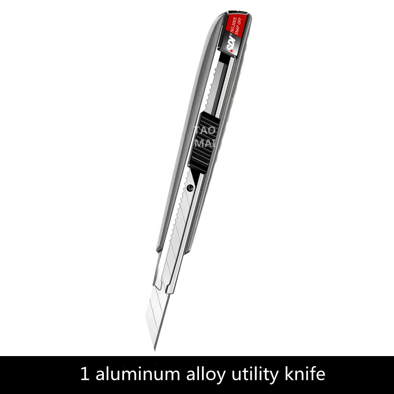Aluminium Legierung Dienstprogramm Messer Schneiden Papier/Leder Gravur Multifunktionale Handwerk Messer Schreibwaren 30 Grad Scharf Winkel Klinge: 1 Messer
