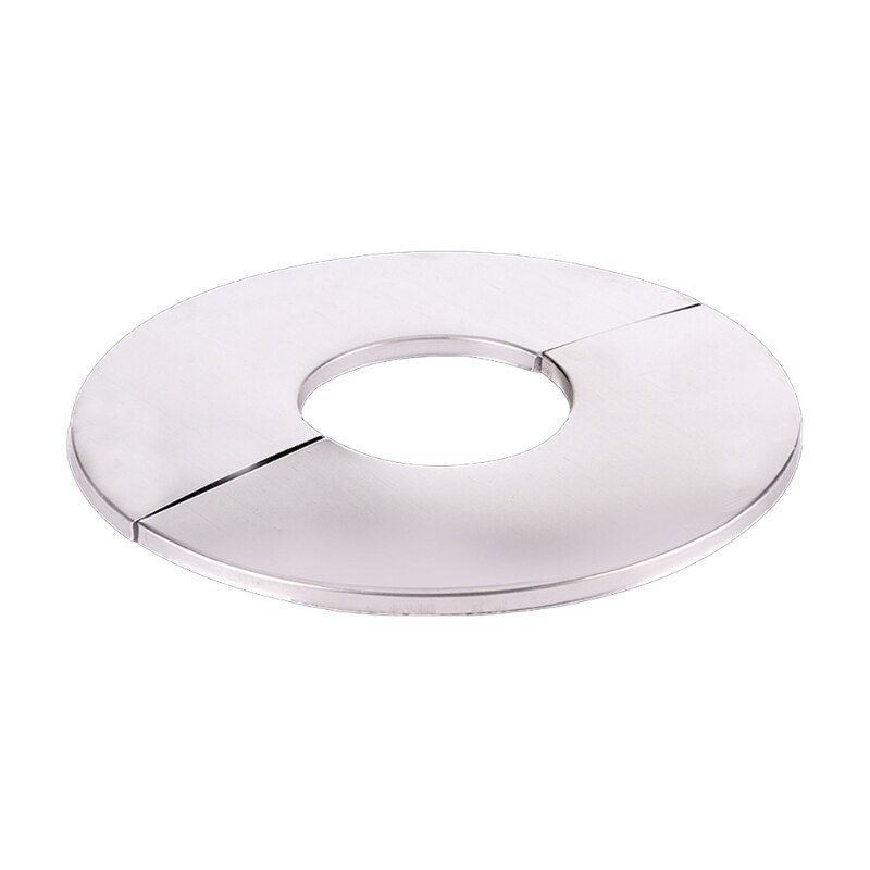 Wall Split Flange Stainless Steel Round Escutcheon Plate Water Pipe Wall Covers fit for Kitchen Faucets Sinks Toilets 29EA