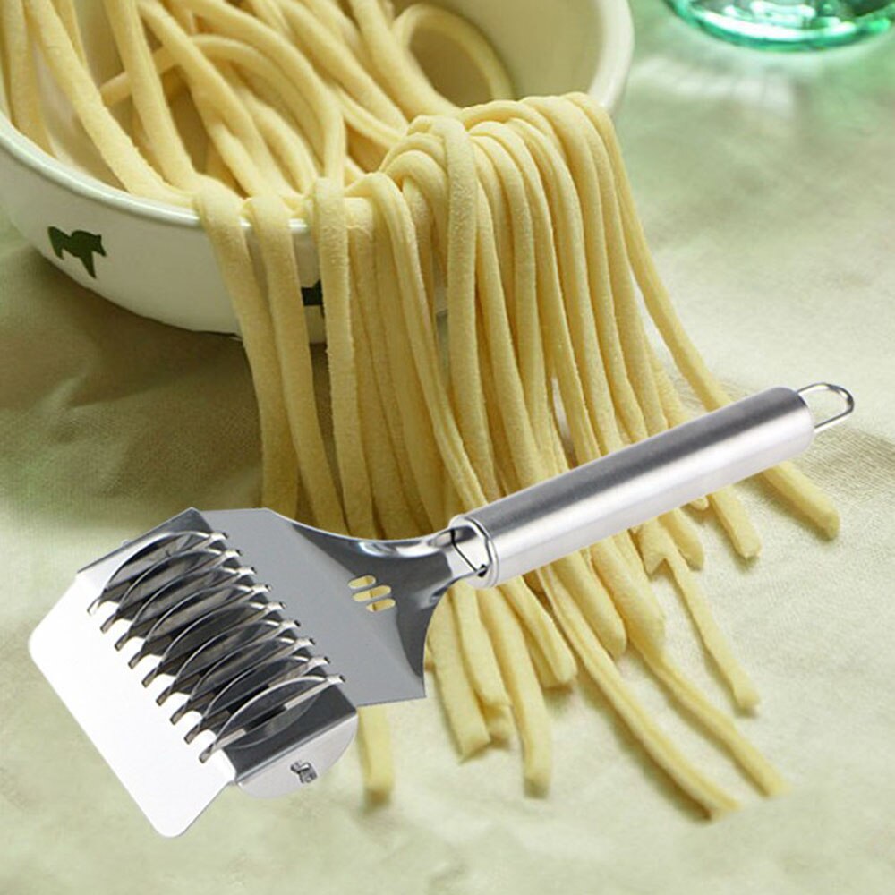 Robust manuel spaghetti maker rustfrit stål noodle cutter værktøj pasta maker