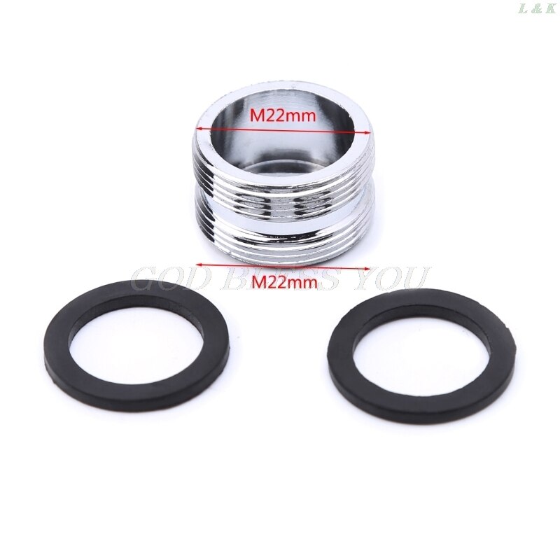 Solid Metal Adaptor Outside Thread Water Saving Kitchen Faucet Tap Aerator Connector Kitchen Faucet Adapter Water Purifier: 22