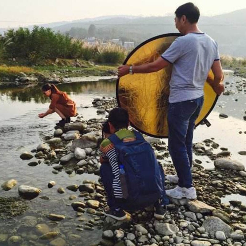 24" 60cm 5 in 1 Portable Collapsible Light Round Photography Reflector for Studio Multi Photo Disc + Zipped Carrying Bag