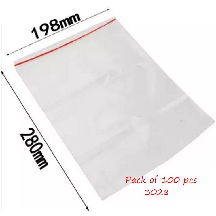 Brand Deli 3029 Thick plastic ziplock bags 10 # (24*34CM) 100PCS Layer thickness: 4um: 3028