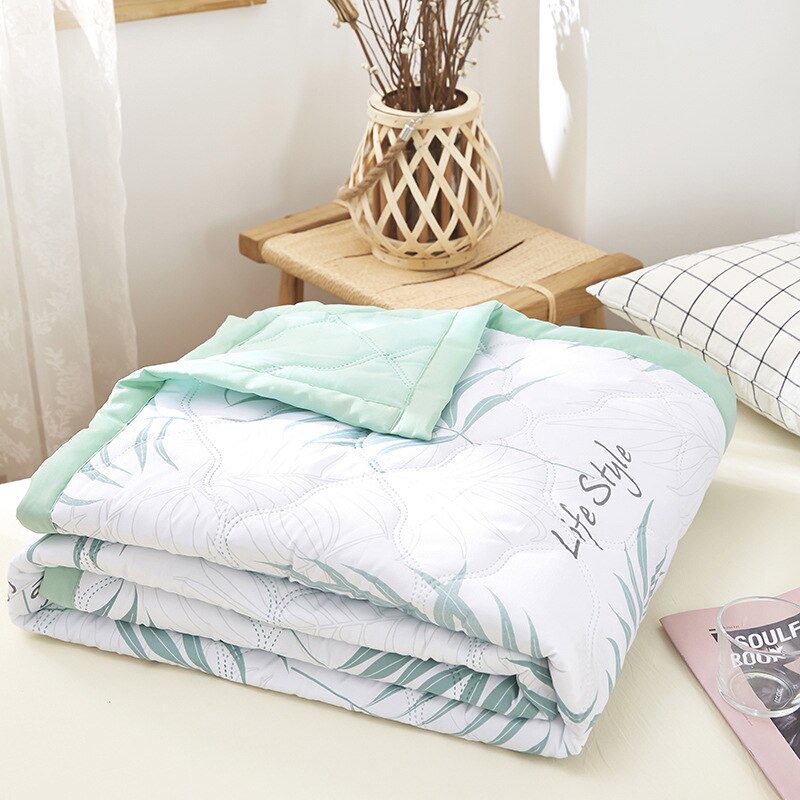 Couette d'été en Polyester délavée et fraîche, couverture fine et respirante, couvre-lit pour canapé, lit Queen size