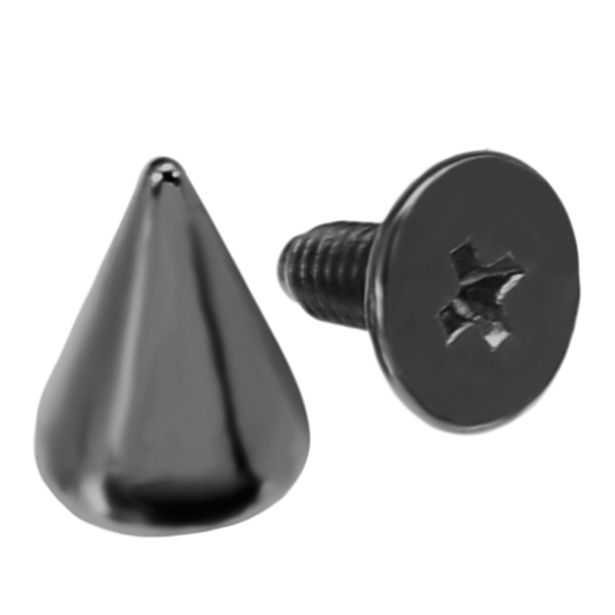 Tachuelas de aleación de 100 piezas, tachuelas de cono, tachuelas de bala, accesorios de decoración para bricolaje, tela Punk Rock, artesanía de cuero