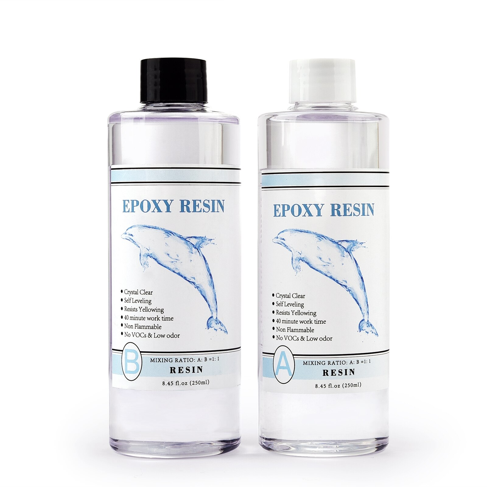 Pegamento de cristal epoxi para fabricación de joyas, pegante con molde de silicona altamente adhesivo, resina AB 1:1, contenido de 100g/200g/400g/500g/1000g: 500g