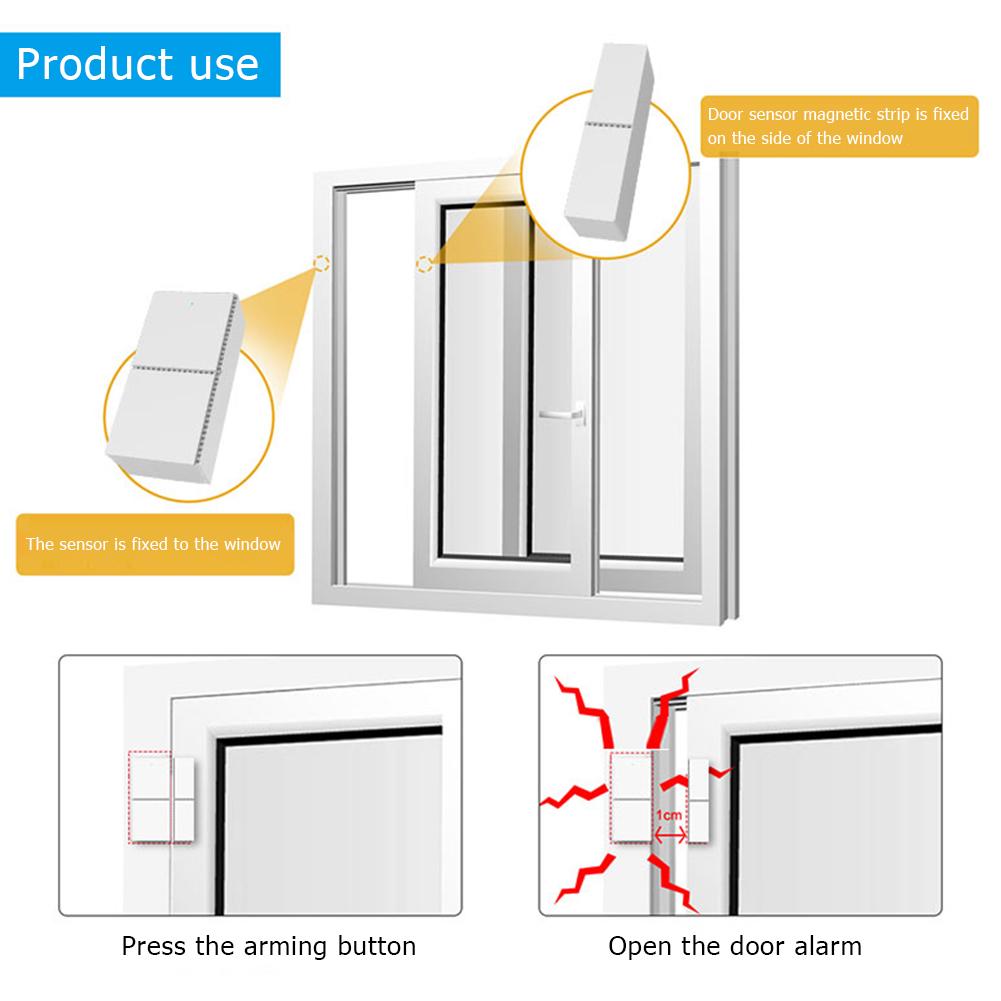 Smart Alarm WiFi System Magnetic Sensor Remote Control APP-Control Supporting Intelligent Distribution Network Burglar Alarm