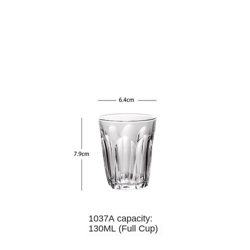 1 stk kaffekop væg glas kop øl kaffe hjerte kopper varmebestandig sund drikke krus te krus gennemsigtig te glas kop: Stil 11 130ml