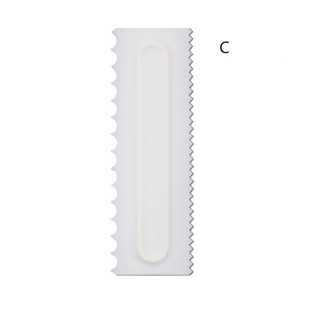Gâteau décoration peigne glaçage plus lisse gâteau grattoir pâtisserie 6 Textures de outils de cuisson VIP pour gâteau outil directe: C