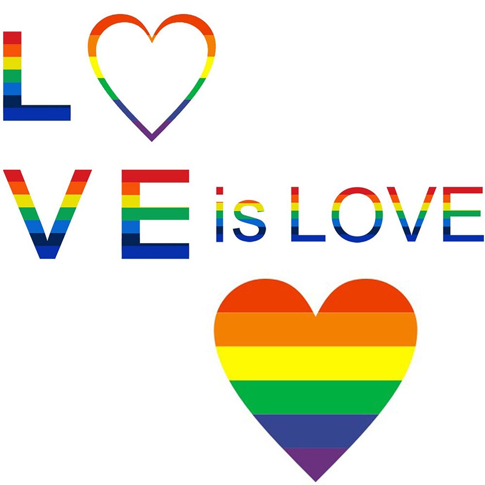 Autocollants pour Gay Pride, étiquette arc-en-ciel, amour, cœur, pâtisserie, 1 pouce, 50 à 500 pièces