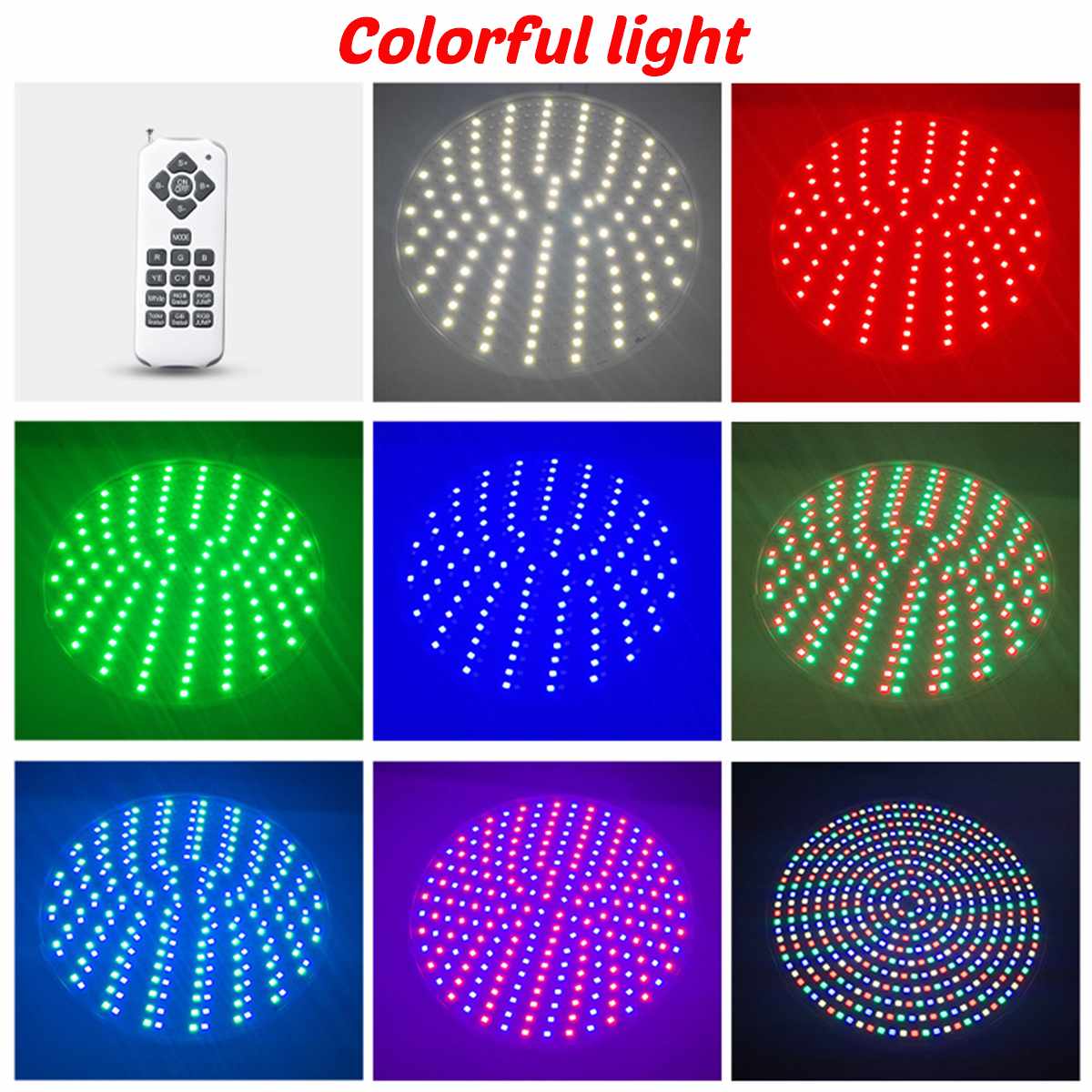 45w Ip68 Led Swimming Pool Light Led Waterproof UnderWater Light RGBW Color 12V Pond Lights RGB Led Luz Spotlight Remote control