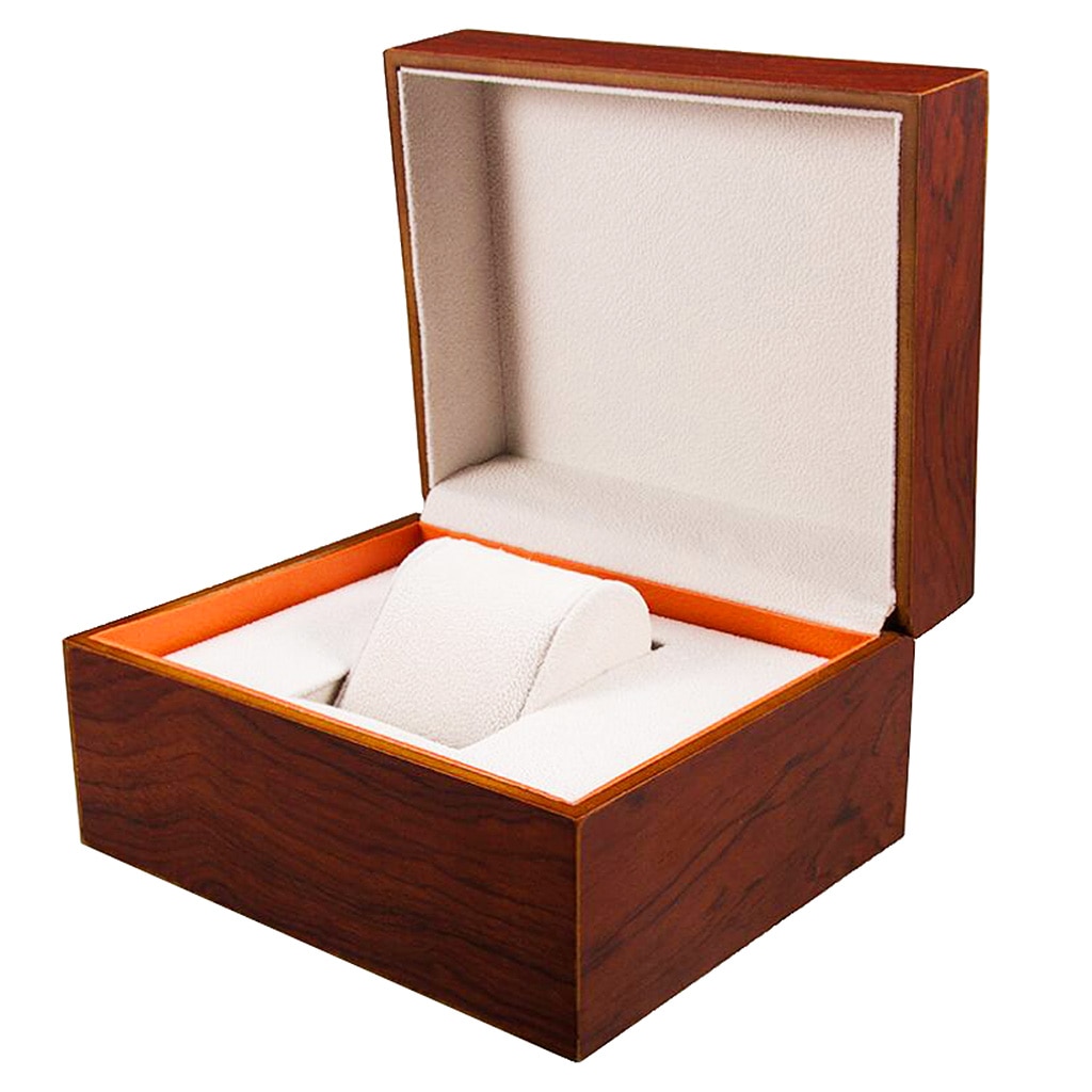 Solid Wood Glass Collect Wrist Watch Display Organizer Storage Box Case Xmas