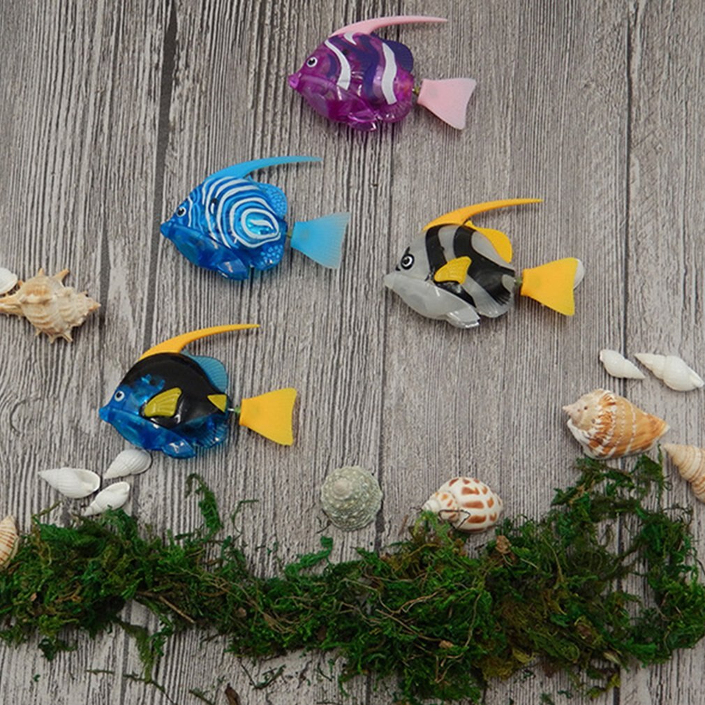 Funny Swim Electronic Fish Activated Battery Powered Bath Toy Fish Robotic Pet for Fishing Tank Decorating Pets Fishes