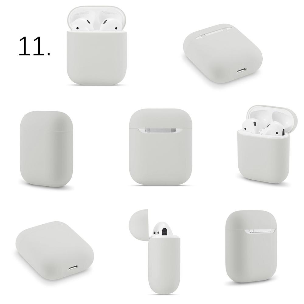 Slim Silicone Oortelefoon Case Voor Apple Airpods Case Cover Voor AirPods Draadloze Opladen Box Ultra Dunne Voor AirPods Protector Case