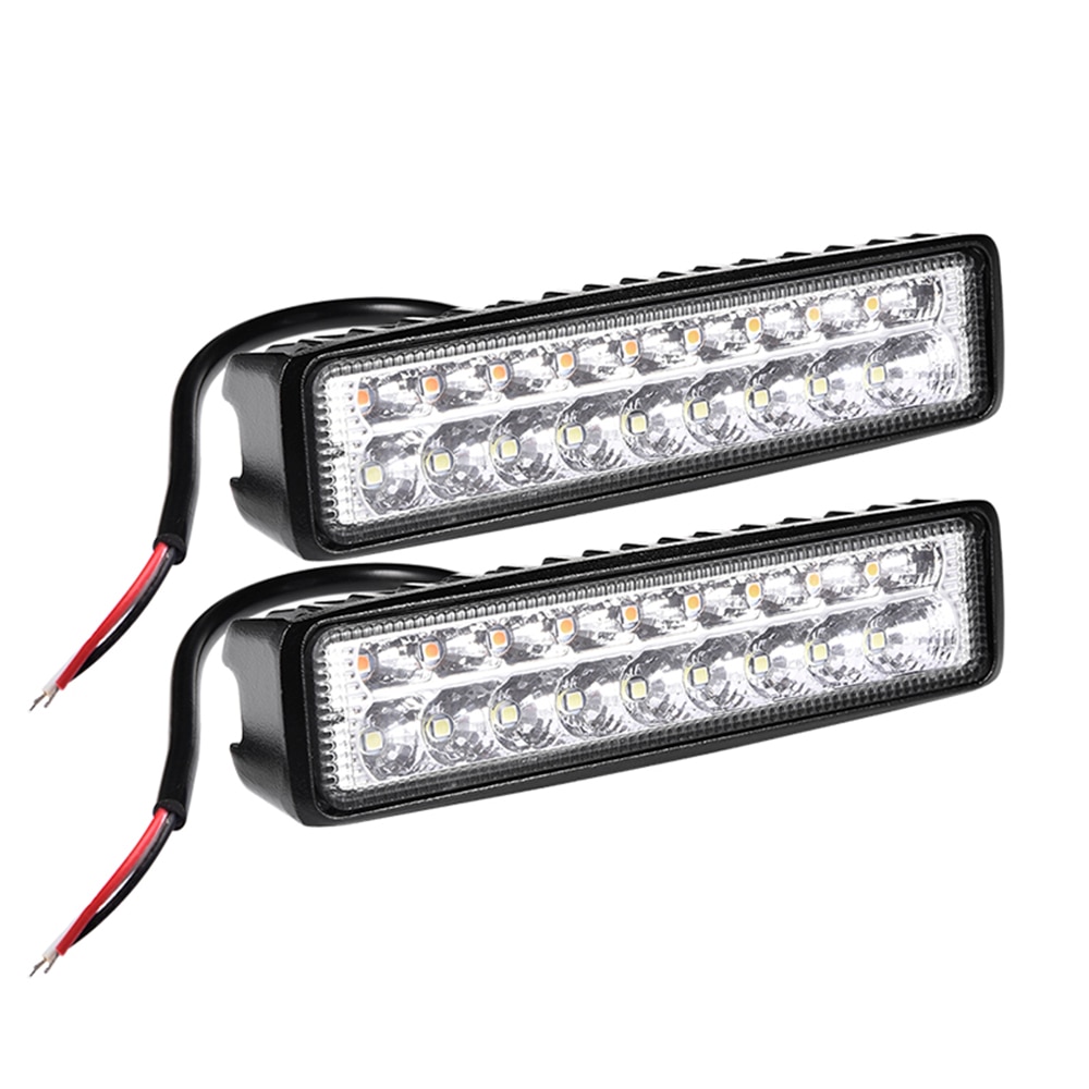 Led lys bar 54w led arbejdslys bar spot lys bar barra led tågelygter til 4 x 4 off road atv advarselslys hvid gul 12v 24v