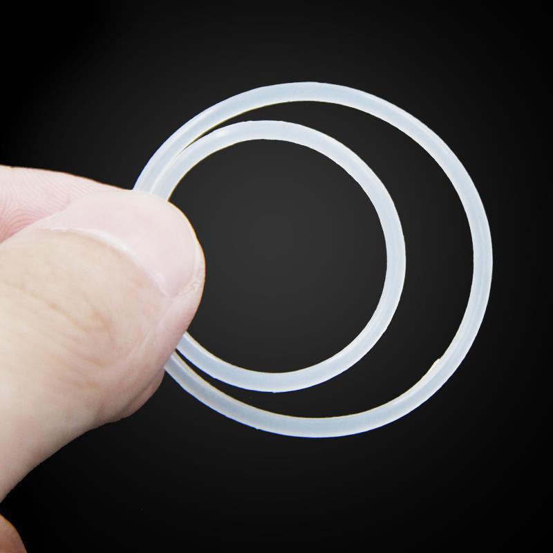 10Pcs White Food Grade Silicone Rubber O-Ring Seals Washer Cross Section I.D.20-75mm