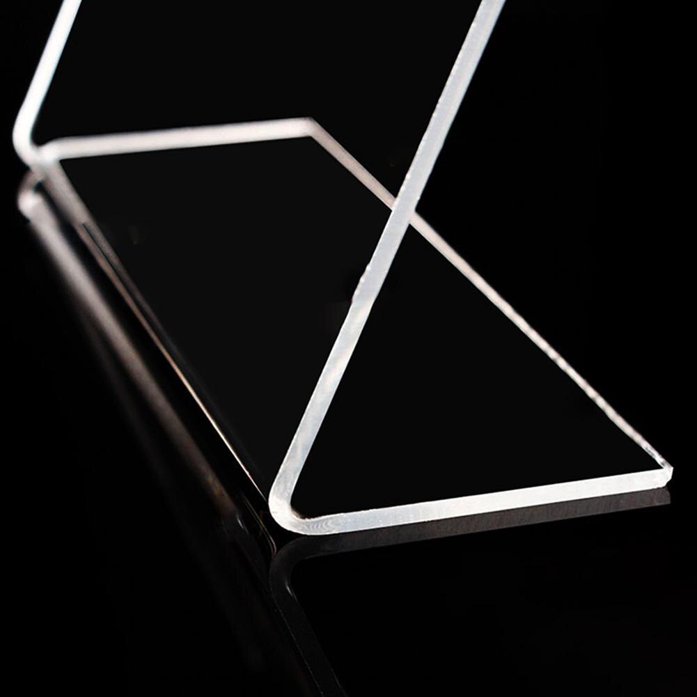 Acryl Clear Plastic Supermarkt Desktop Teken Labels Frame Prijskaartje Display Papier Kaarthouder Prijs Naam Tag Stand Rekken