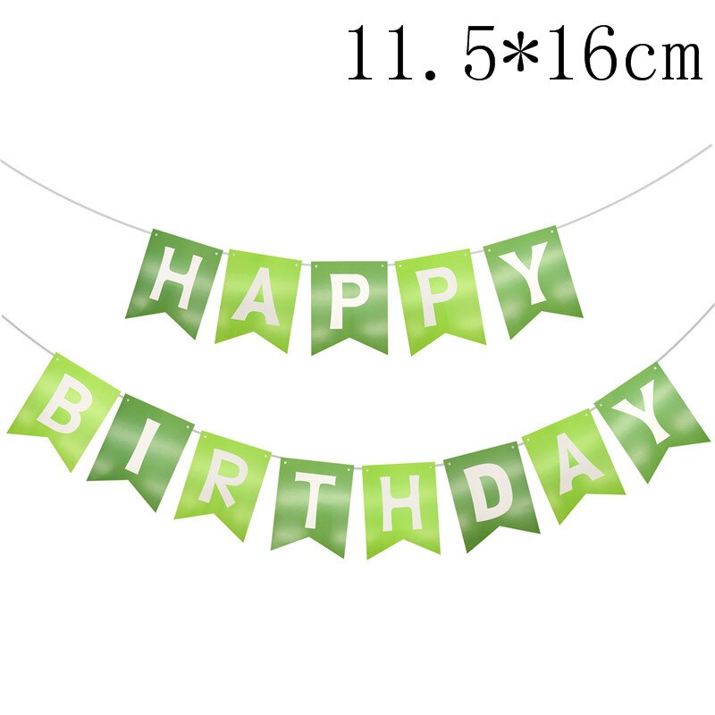 Chicinlife green Happy birthday Banner Jungle Animal dinosaur theme Birthday Party Decoration kids 1st birthday Supplies: Deep Sapphire