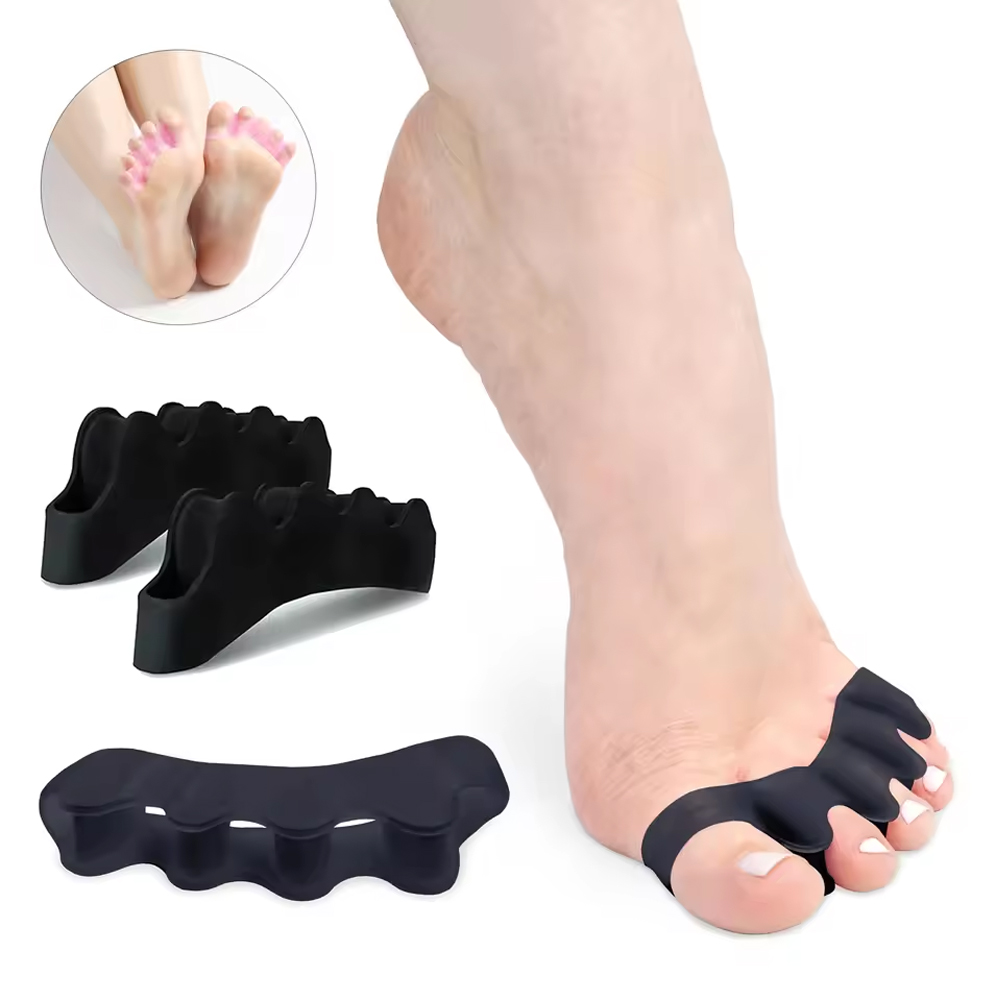 1 paar siliconen teenscheider, bunion corrector, hamerteen corrector, zacht siliconen materiaal voor teenscheiding voetverzorgingstool