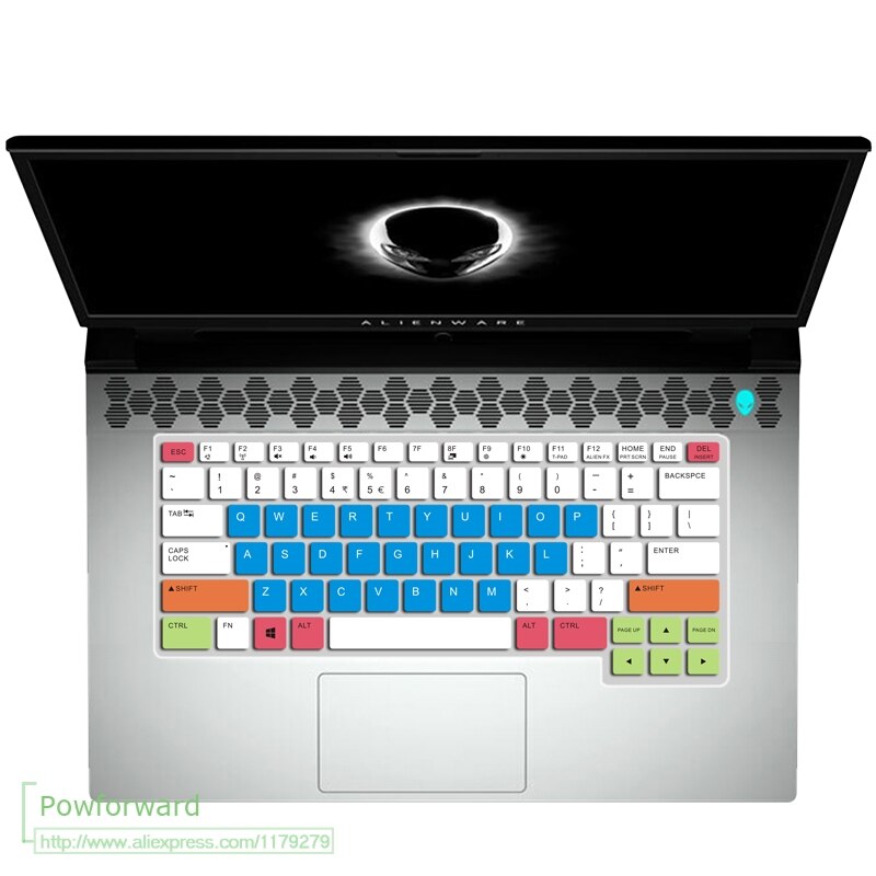 Silikon Tastatur Abdeckung schutz haut Für Dell Alienware M15 R2 OLED 15.6 ''/Dell Alienware M17 R2 17.3'': M15 R2 candyblue