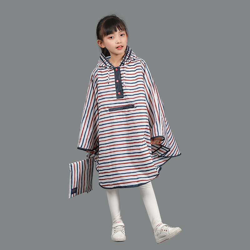 #39 , waterdichte cape, schattig, licht, ademend, waterafstotend, geschikt voor jongens en meisjes.: Kleurrijke strepen / Xl