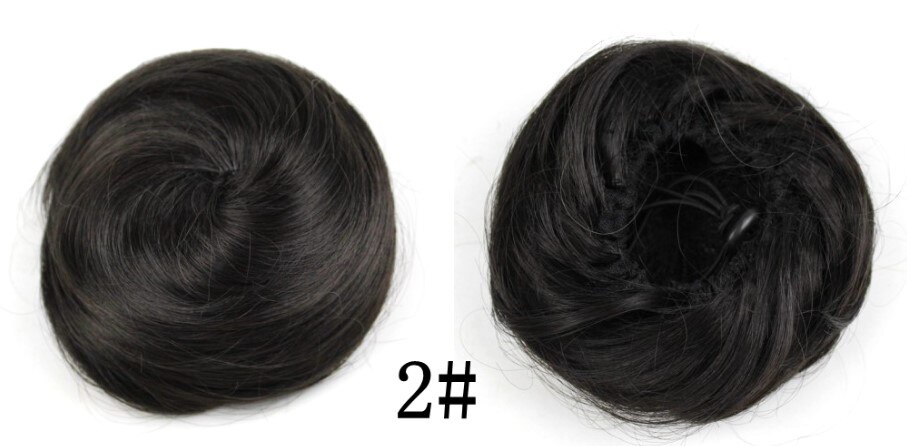 Vreugde &amp; Beauty 16 Kleur Krullend Chignon Hittebestendige Synthetische Clip In Hair Extensions Diameter 12 Cm Voor Vrouwen: #2