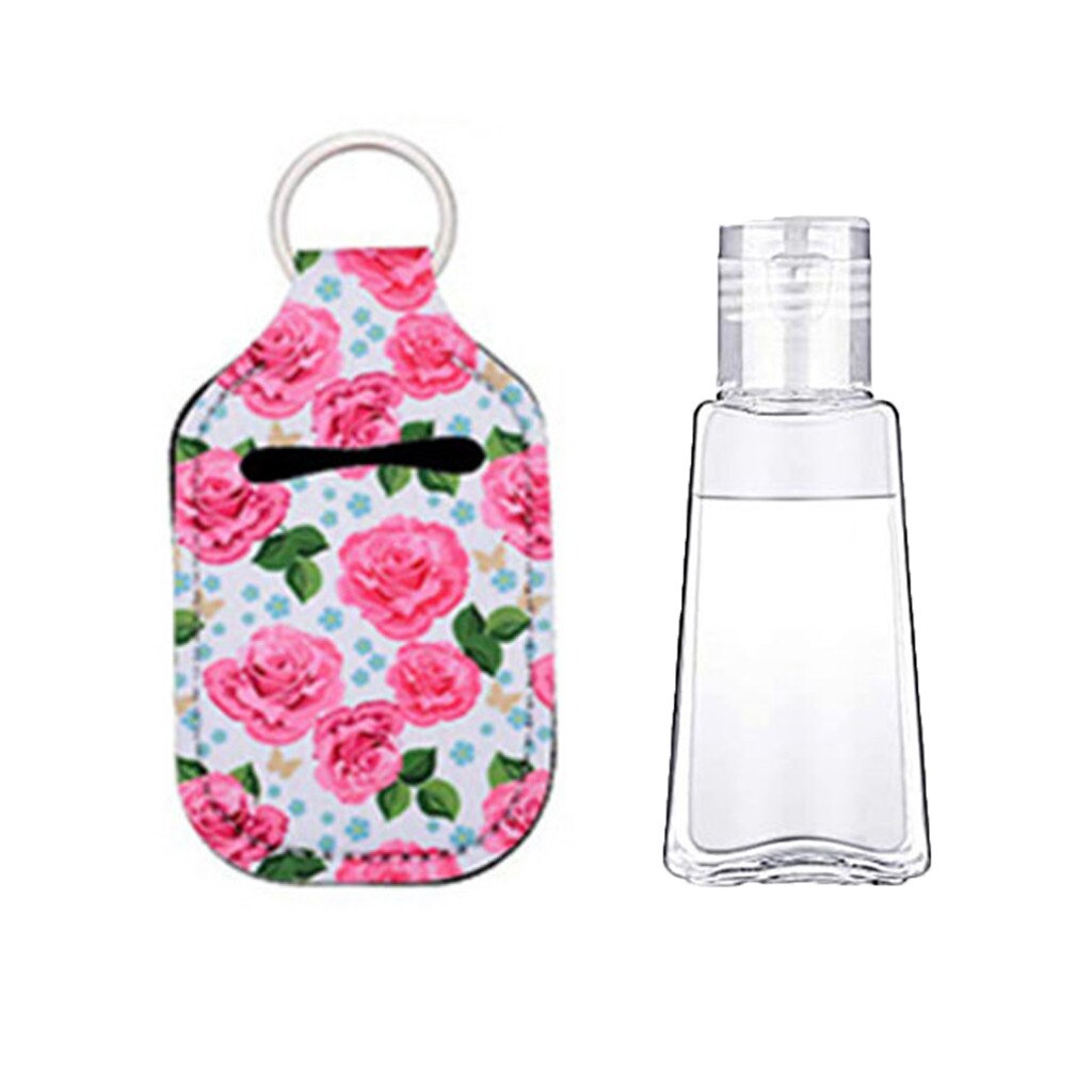 Key Chain Hand Sanitizer Dispenser Multi-functional Hand Sanitizer Bottle Key Storage Case Hook Holder Wall Hand Sanitizer Pumps: E