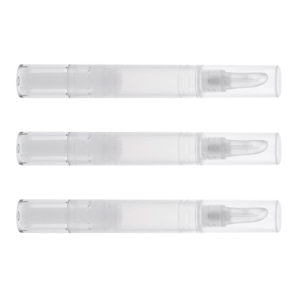 Bolígrafo vacío de silicona para maquillaje, lápiz labial de botella, tubo de aceite labial, 5ml, 3 unidades