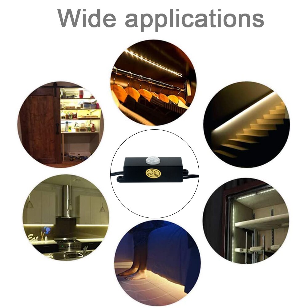 DC 6~24V 4A PIR Motion Sensor Connector Long Distance Time Widely used on motion-activated lighting, LED strips and others