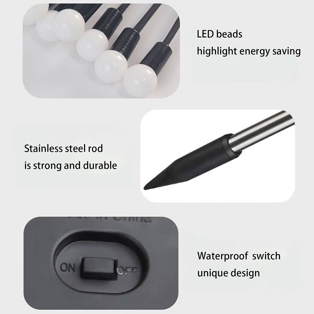 1pc stk . 6/8/10 led-pakke med solcelledrevne ildfluelys, opgraderede solcelledrevne havelys udendørs vandtætte solcelledrevne svajende landskabslys