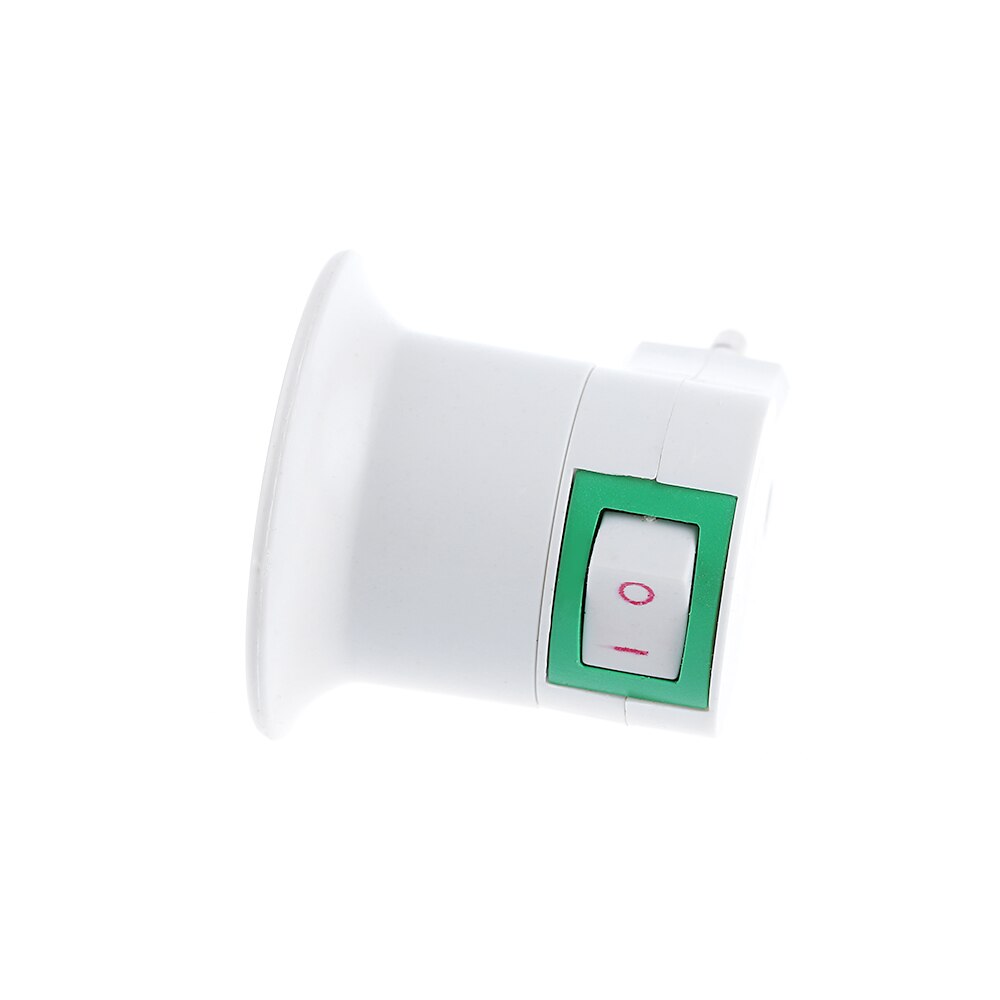 1pc bærbare hjemme levende  e27 led lys stikkontakt til eu plug holder adapter converter on / off for pære lampe kontor