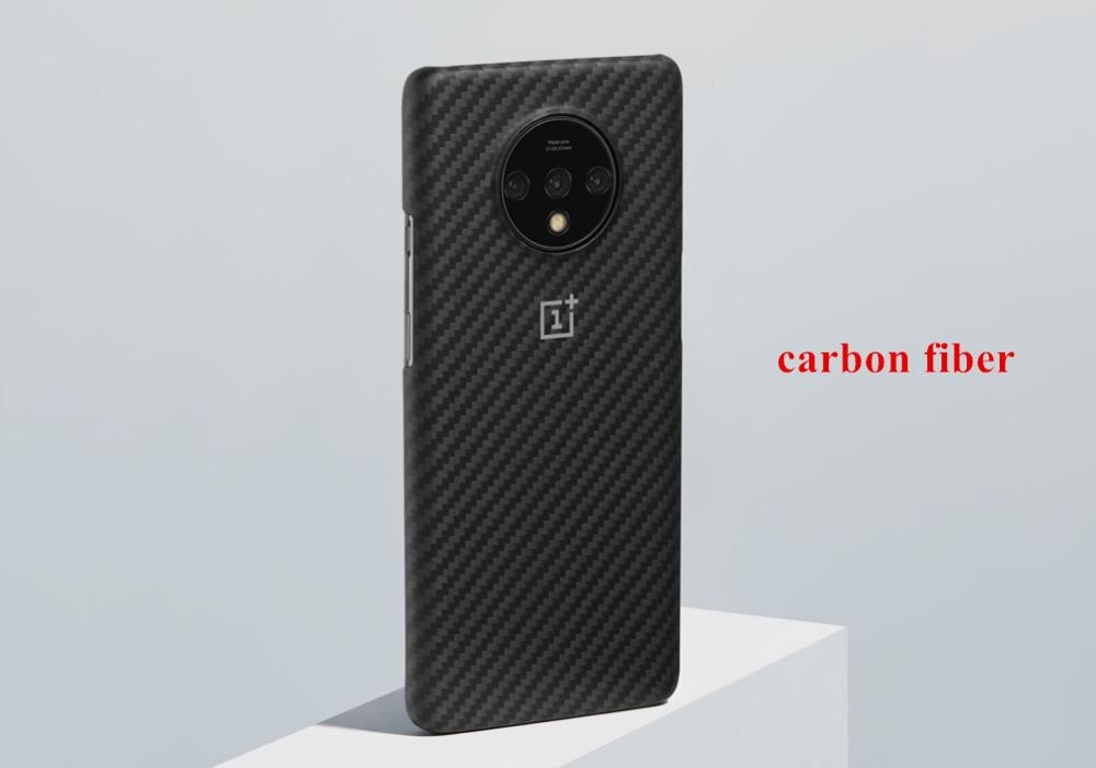 100% original back cover for oneplus 7T 7 pro protective case sandstone silicone nylon carbon fiber bumper: For oneplus 7T / carbon fiber