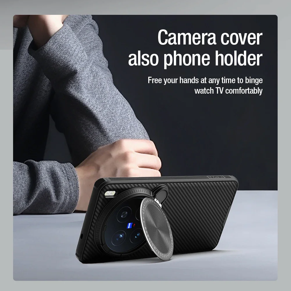 NILLKIN voor Vivo X200 Ultra / X200 Pro / X200 Pro mini 5G case Magnetische Magsafe Opladen Adapt Lens camera Bescherming Achterkant