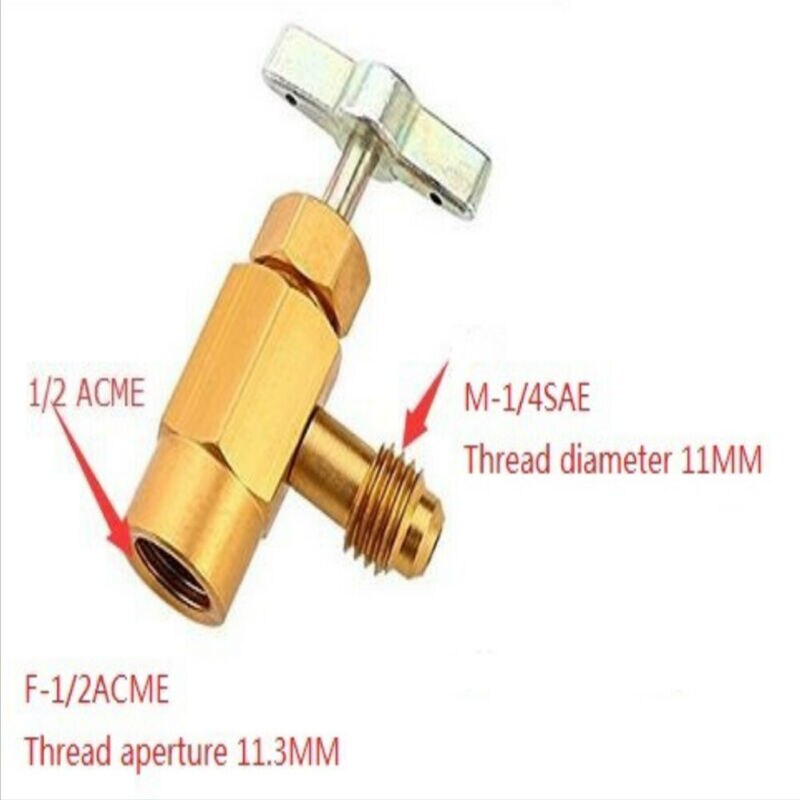 AUTO Added Refrigerant Opener Bottle AC Can Tap Valve Air Conditioning