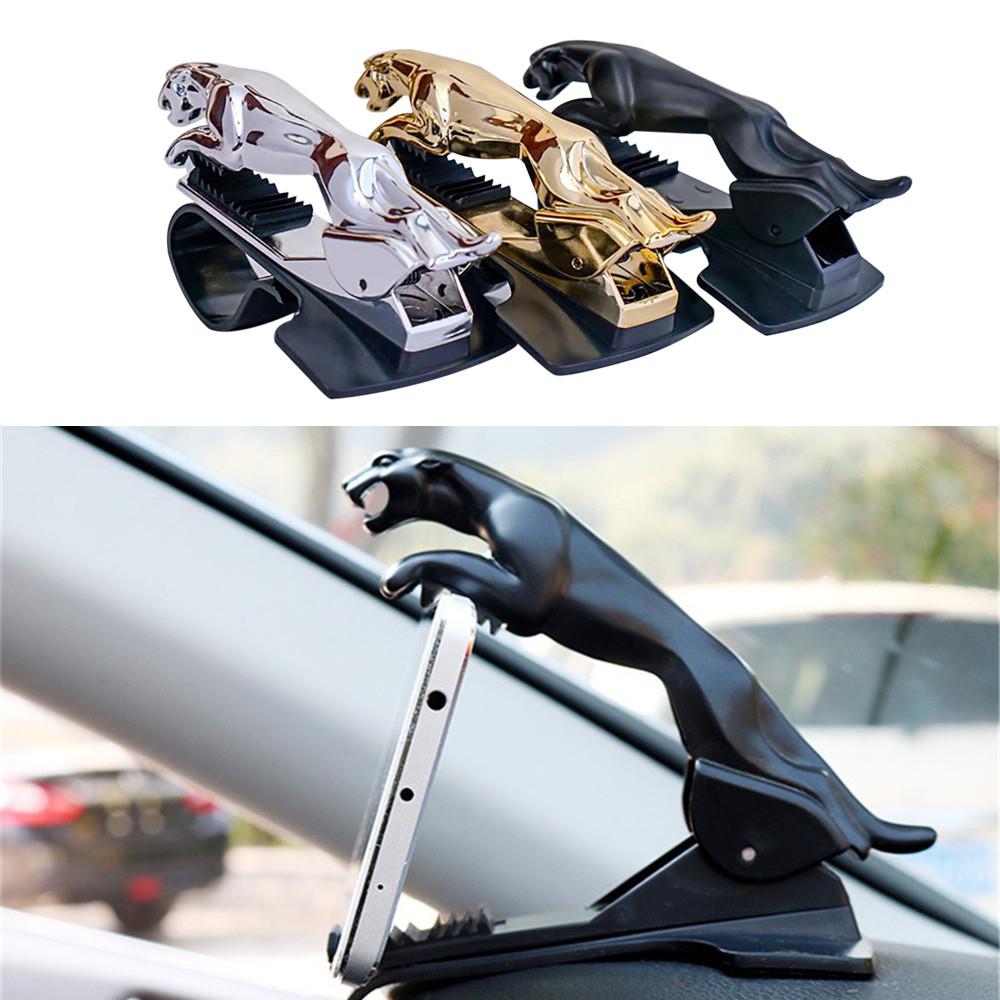 Leopard Auto Telefon Halfter Ornamente Universal- Anti Schleudern 360 Grad Einstellbare Halterung Innen Kühlen Armaturenbrett Clip Auf