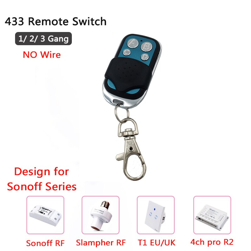 LoveAnna Wireless Universal RF433 Remote Control /433 Mhz EV1527 Remote Control 4 Channel For Sonoff 433mhz series