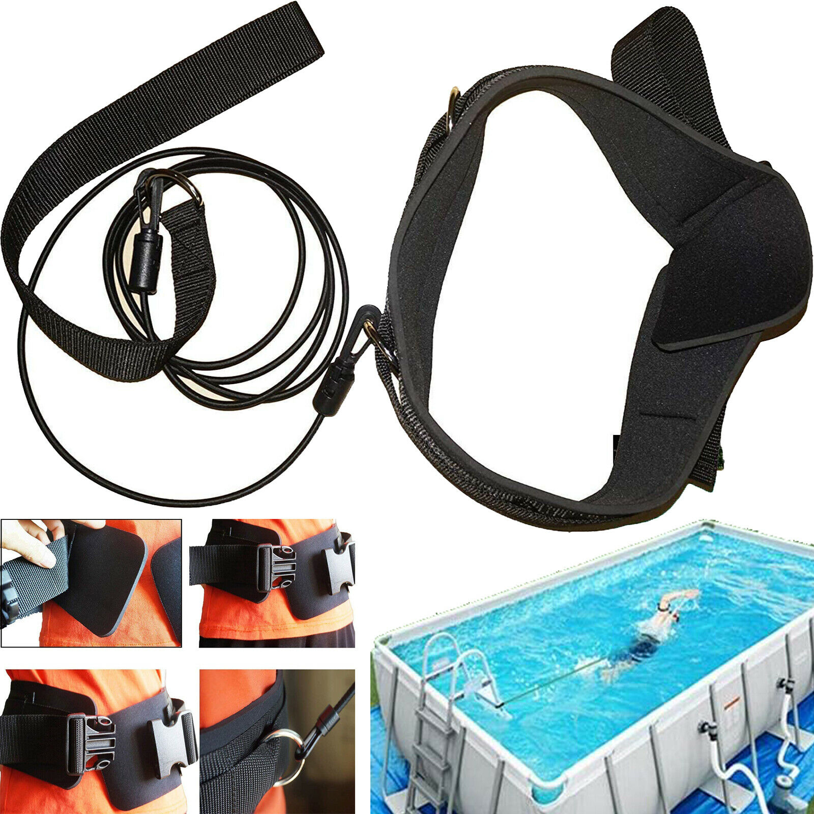 Verbeterd Premium Swim Trainer Zwembad Trainer Sport Weerstand Leash Stationaire