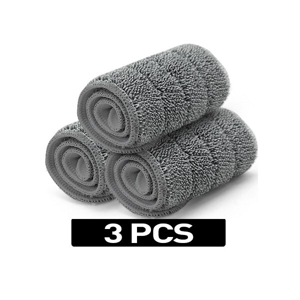 East Microfiber Mop Cloth Refill for 60CM Flat Mop Aluminum Plate Adhesive Replacement Cloth ES1871: 3pcs