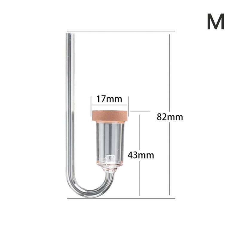 Acryl Transparante CO2 Diffuser Verstuiver Bubble Counter Voor Aquarium Planten: M