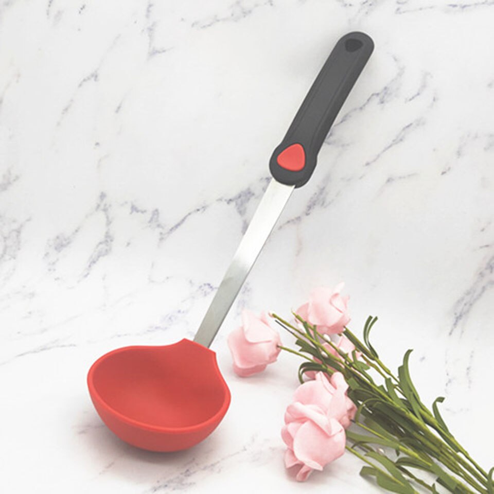 Silicone turner spatel 600f varmebestandig gummi køkken spatel ideel til æg burgere omelet