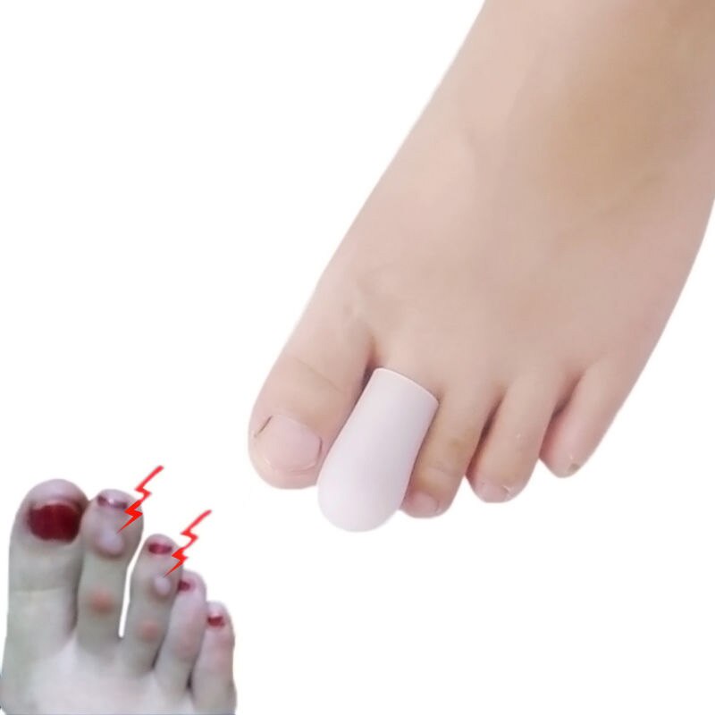 1 paar Silicone Gel Teen Seperator Stijltang Neus Tube Protector Blaren Eeltknobbels Voetverzorging Tool Voeten Pain Relief