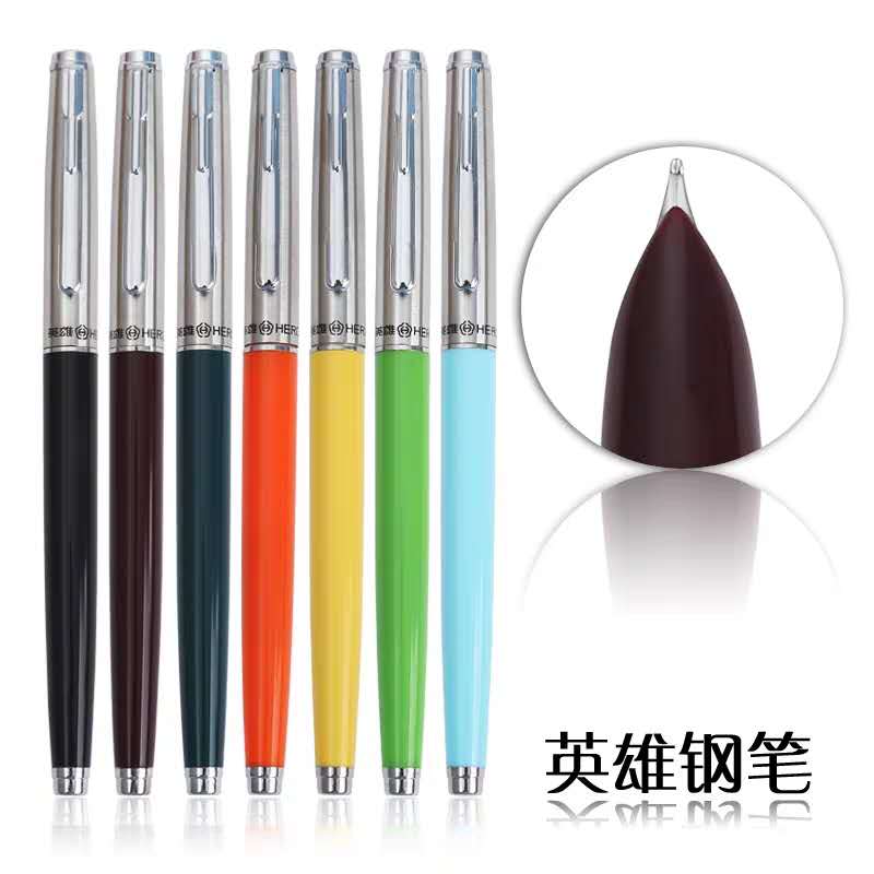 Early Hero 007 Fountain Pen Vintage Ink Pen Aerometric Filling System Fin Nib Stationery Office School Supplies Witing