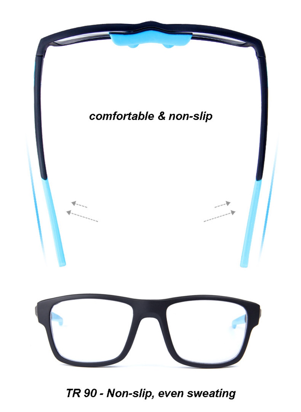 24g ultraleichte  tr90 unisex basketballbrillen mit stoßdämpfenden eigenschaften, schutzbrillen für training und sport, sonnenbrillen, optische brillenfassungen