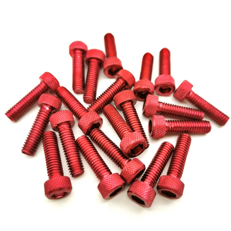 Decoraciones de colores: rojo, azul, dorado, Morado, plateado, universal, accesorios de motocicleta M6, pegatina de tornillo para motocicleta, tornillos para moto 6MM