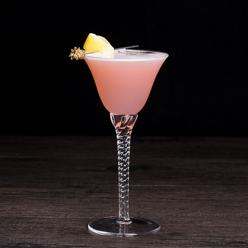 Lead-Free Crystal Screw Cocktail Glass 100ML Martini Goblet Bar Wine Glass