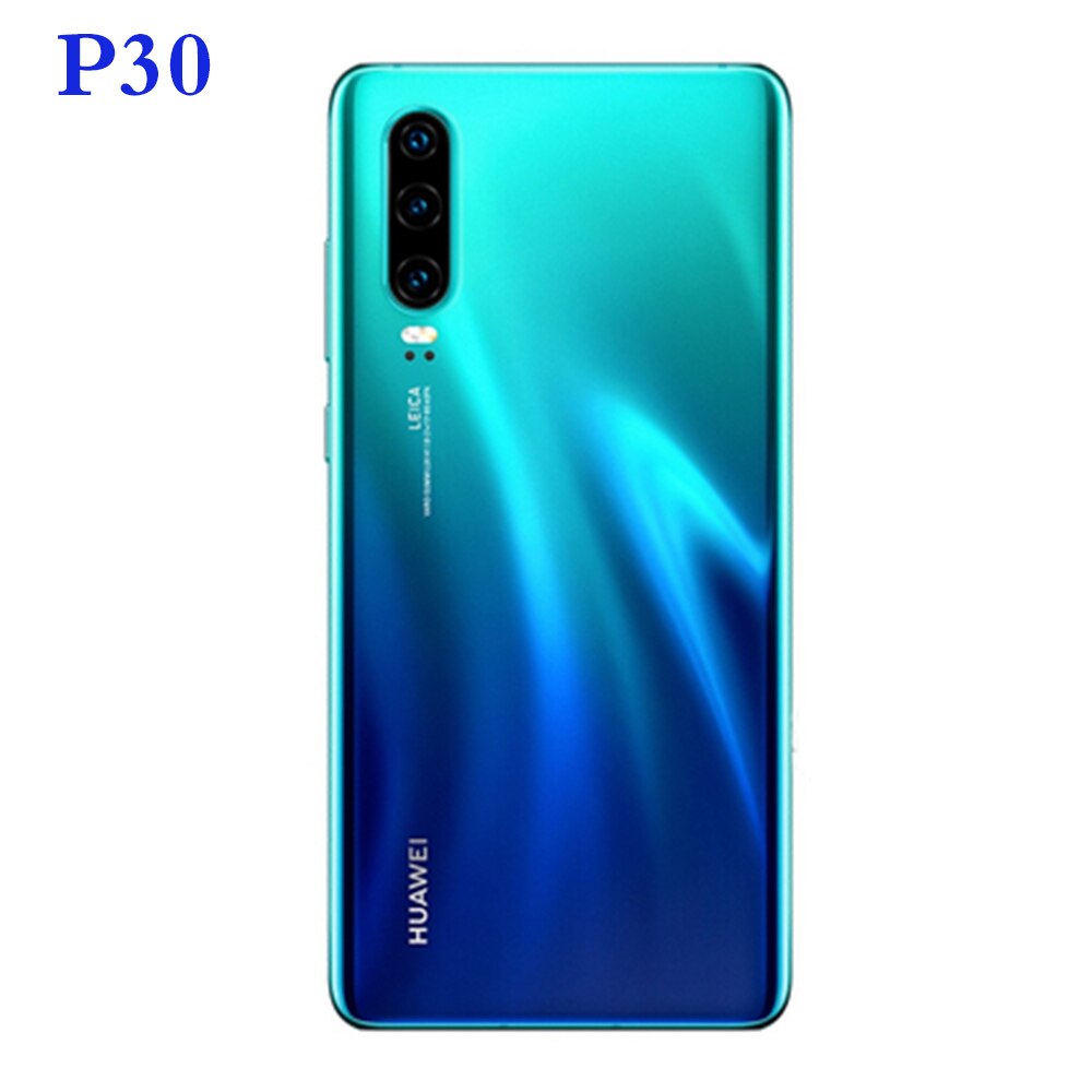 Huawei P30 Pro P30pro Batterij Cover Terug Glas Panel Rear Behuizing Case + Camera Glas Lens Frame Vervanging Voor huawei P 30: P30 Blue