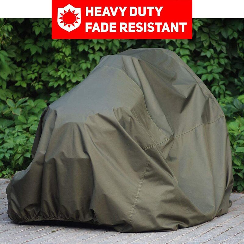 Garden Outdoor Drag Mower Cover Waterproof Protective Cover Storage Cover 210D Oxford Cloth