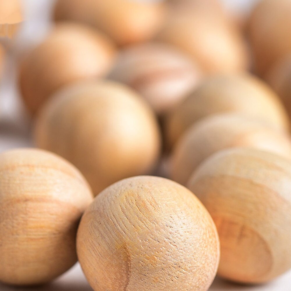 100 Uds Bola de alcanfor Natural práctica bola repelente de insectos para mantas de ropa